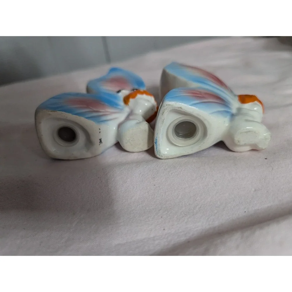Beautiful BUTTERFLY Pixie‎ people pair Salt and Pepper shakers